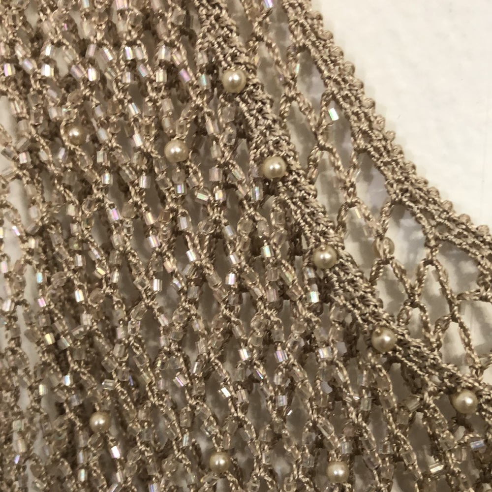 Sparkling GANTOS Vintage Beaded Vest Top Large - Picture 10 of 10